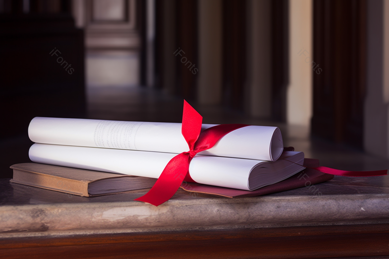 大学校园毕业季教室红色绸带证书试卷复古书籍,高清,摄影图,摄影图片,图片大全,摄影图免费下载